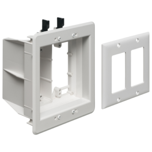 Arlington TVBU505GC 2-Gang Recessed TV Box for Power and Low Voltage