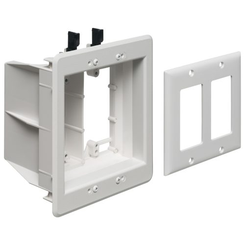 Arlington TVBU505GC 2-Gang Recessed TV Box for Power and Low Voltage